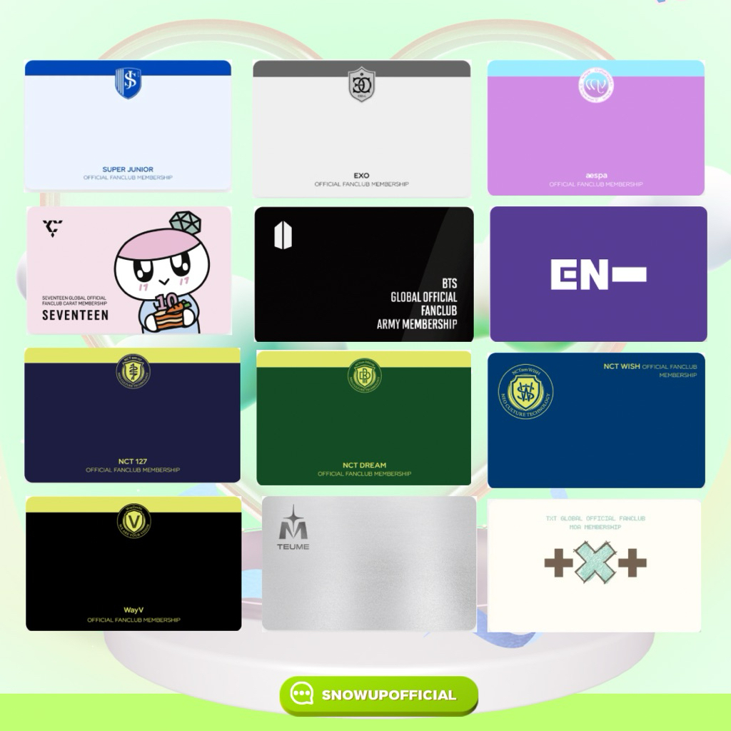 รูปภาพ Weverse EXO BTS NCT 127 DREAM WISH WAYV SUPER JUNIOR TREASURE Membership ภาพศิลปินน่ารัก