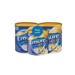 Ensure Gold เอนชัวร์ โกลด์ แพ็คคุ้ม กระป๋องใหญ่กว่า กลิ่นวานิลลา / กาแฟ / อัลมอนด์ 800 ก. แพ็คคู่ +  380 ก. 1 แพ็ค