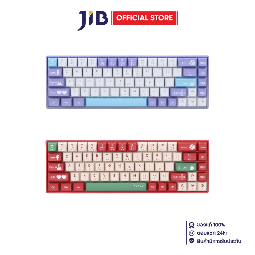 KEYBOARD (คีย์บอร์ด) AJAZZ AK680 V2 - RED SWITCH RAINBOW LED EN/TH