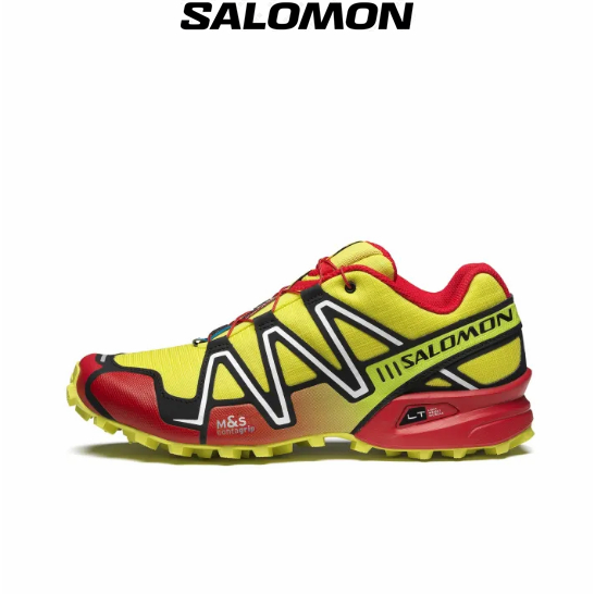 SALOMON Speedcross 3 Yellow green รองเท้าผ้าใบ（ของแท้ 100 %）