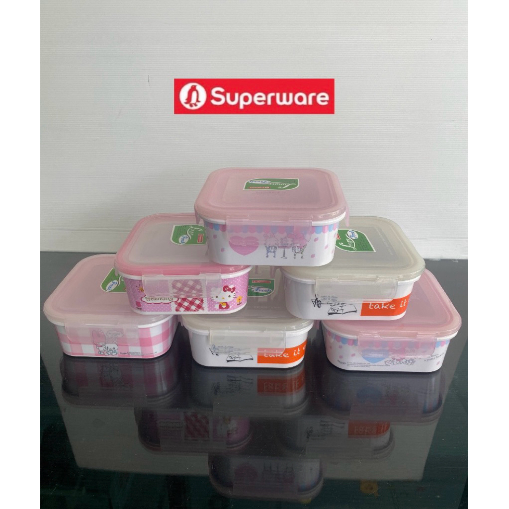 ซุปเปอร์แวร์ ชุดกล่องถนอมอาหาร Longer Fresh คละลาย ลิขสิทธิ์แท้ ราคา229บาท