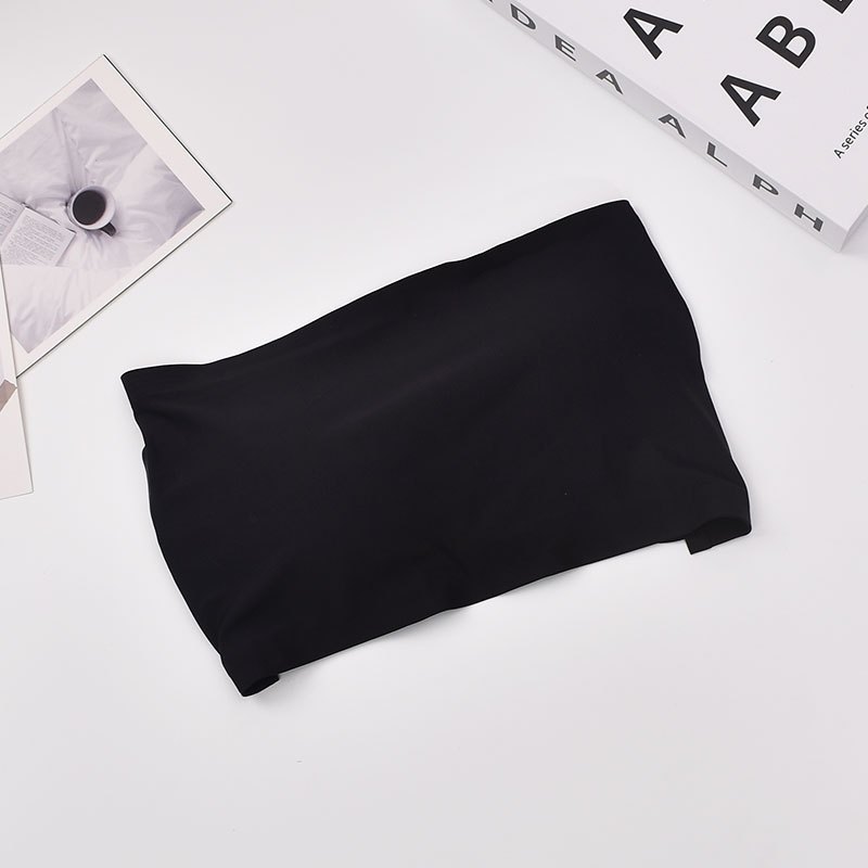 เกาะอกไร้ขอบ สายแบบไขว้หลังสุดแซ่บบ รุ่น B-052 มีฟองน้ำในตัว สามารถถอดได้  เนื้อผ้านุ่มลื่น ใส่สบาย สินค้าพร้อมจัดส่ง - รูปที่ 4