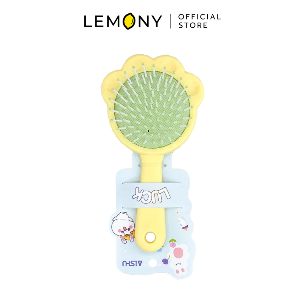 LEMONY แปรงผมทรงอุ้งเท้าหมี (สีเหลือง)