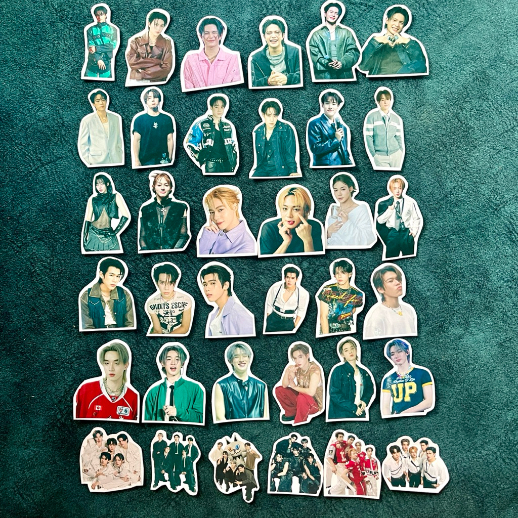 สติ้กเกอร์ไดคัทLYKN 1เซตมี36รูปไม่ซ้ำมี2เซตให้เลือก