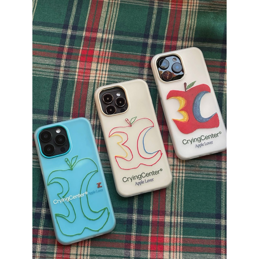 CryingCenter เคสโทรศัพท์ป้องกันการกระแทก Apple Matte Hard Shell Case
