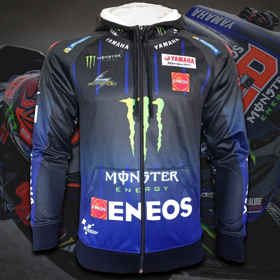 เสื้อแจ็คเก็ต โมโตจีพี Jacket MotoGP เสื้อทีม Monster Energy Yamaha แจ็คเก็ต-มอเตอร์ไซค์ #MG0023 รุ่