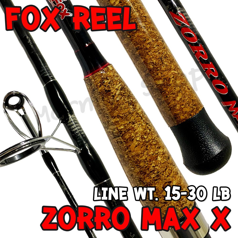 [ส่งฟรี] คันหน้าดิน หมาป่ากราไฟท์ FOX REEL ZORRO MAX X ซอร์โร แม็กซ์ เอ็กซ์ ลาย X-Cross