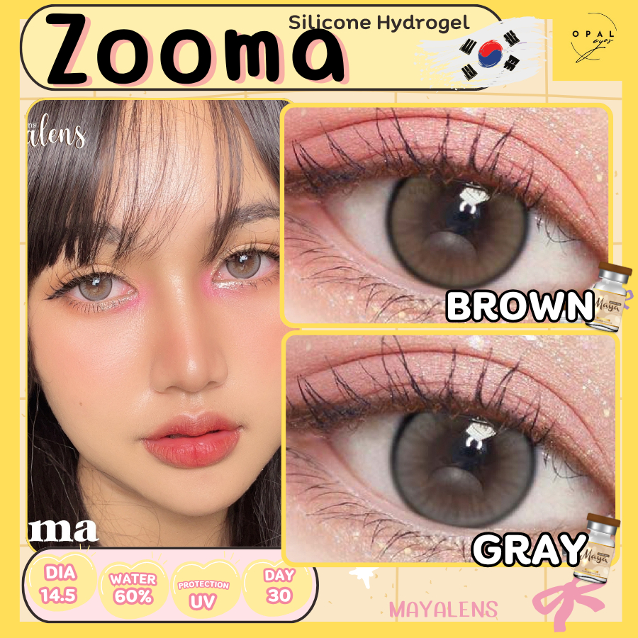 Mayalens Premium รุ่น Zooma ✨ Hydrogel ✨คอนแทคเลนส์ขนาดกลาง ✨