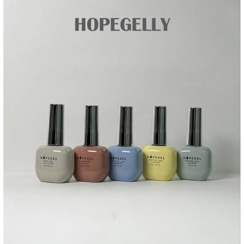 HOPEGEL Besic gel 5 ตัวเลือก Base●Top non wipe(Low●Mid●High)●Clear gel ของแท้จากเกาหลี พร้อมส่ง
