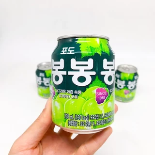 น้ำองุ่นเกาหลี 238ml มีเนื้อองุ่นด้านใน GRAPE JUICE BongBong บงบง 봉봉 SINCE 1981