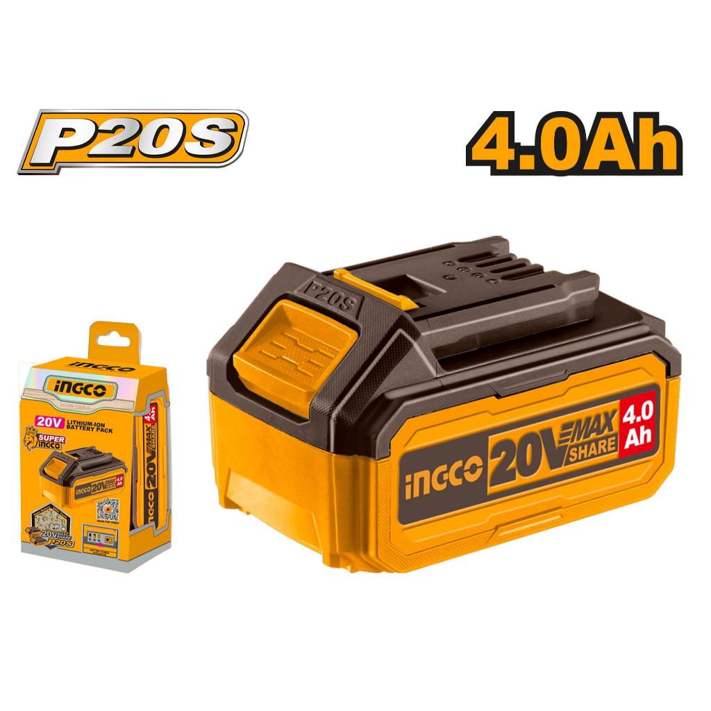 INGCO P20S แบตตารี่ 20V - 4.0AH No.FBLI20021