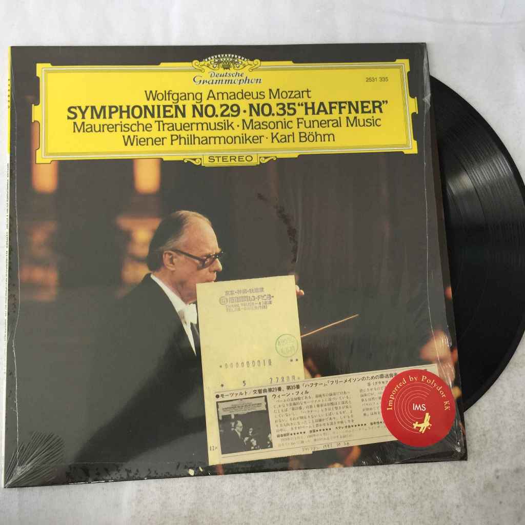 Wolfgang Amadeus Mozart's Symphonies No. 29 - Wolfgang Amadeus Mozart LP ขนาด 12 นิ้ว  K11