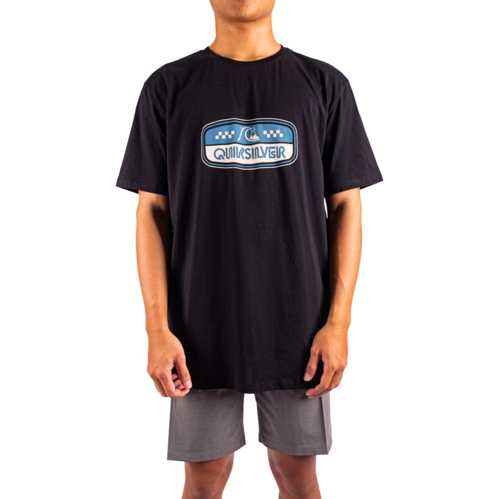 QUIKSILVER เสื้อยืดผู้ชาย Mens Wreckers Short Sleeve T-Shirt-Black 252 UQYZT05663-KVJ0