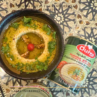 Durra Hummus with Tahini 370g (حمص بالطحينة) Ready-to-Eat Chickpea Dip ฮัมมูสผสมทาฮินี ดิปถั่วชิกพี รสเข้มข้น หอมมัน