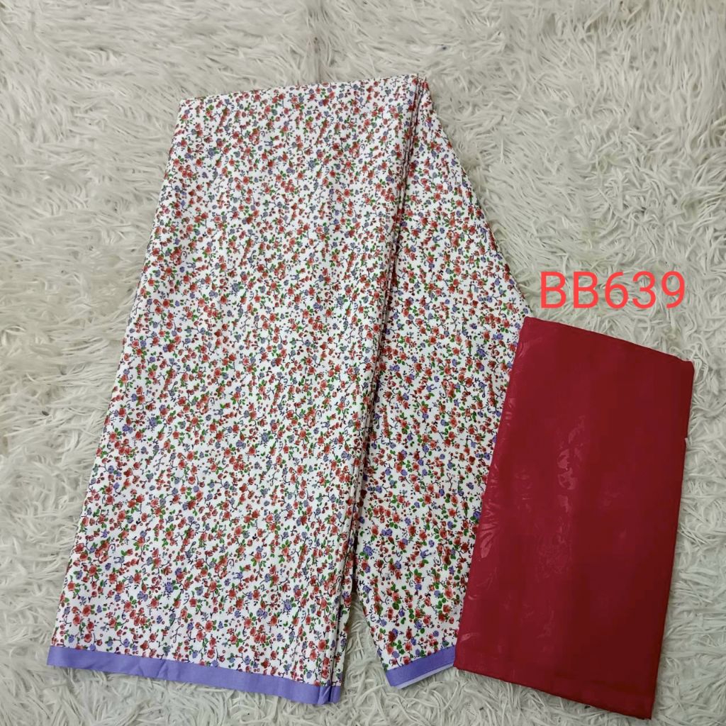 ผ้าบาติก ผ้าคอตตอน100% ผ้านิ่มไม่ลื่นสีไม่ตกซับน้ำได้(BB629-644)Set2ชิ้น แยกซื้อได้ ผ้าถุงเย็บสำเร็จนำมาตัดชุดได้ราคาส่ง