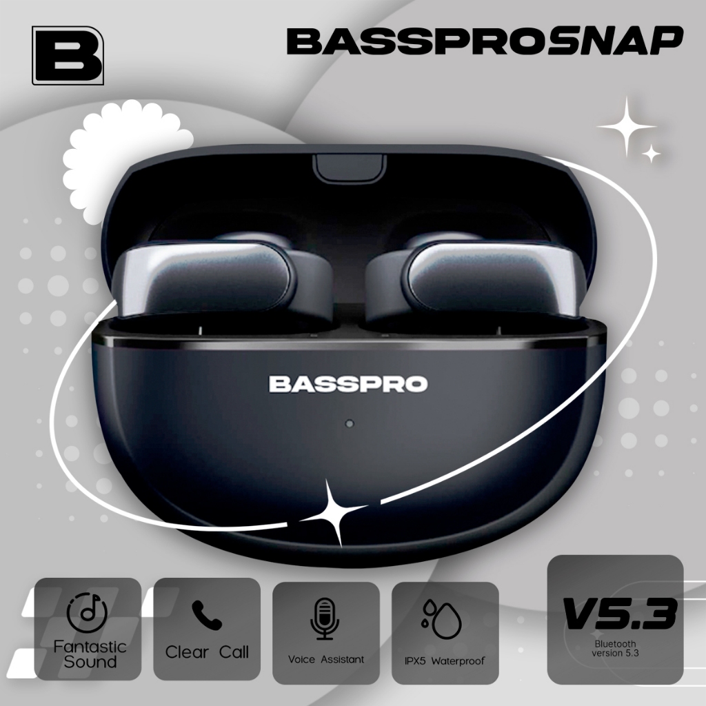 หูฟัง BASSPRO เบสโปร basspro snap หูฟังบลูทูธ หูฟัง open air เสียงคุณภาพดีที่สุด ใส่สบาย เบสสบายหู