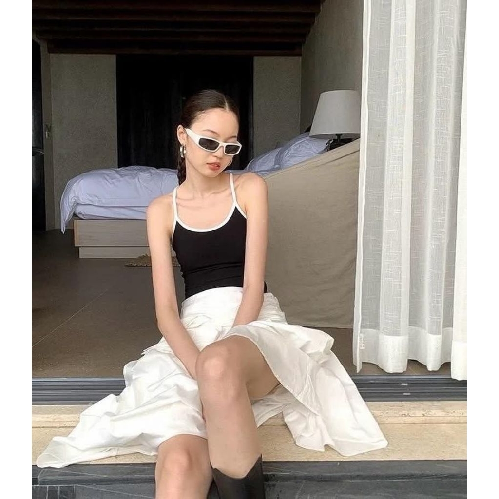 กระโปรงผ้าคอตตอนลายจุดstudiox2