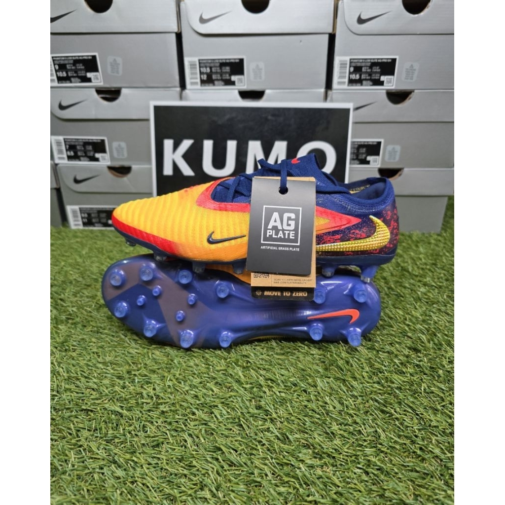 [ปุ่มสำหรับหญ้าเทียม] Nike Phantom 6 Low Elite AG EH (IH1784-800) รองเท้าฟุตบอลของแท้ 100%