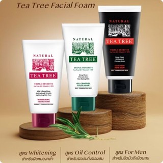 Tea Tree Facial Foam ที ทรี เฟเซียล โฟม 140มล. Exp27-28