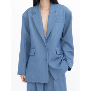 Pania Jacky Oversize Blazer in Denim Blue แพนญาเสื้อเบลเซอร์…