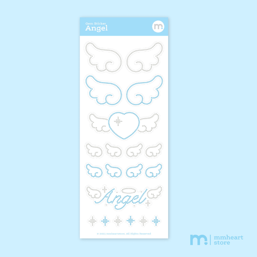 Angel Sticker สติ๊กเกอร์ไดคัท (🚨ไม่ใช่สติ๊กเกอร์เพชรจริงนะคะ เป็นสตกรูปเพชรค่า) | mmheartstore
