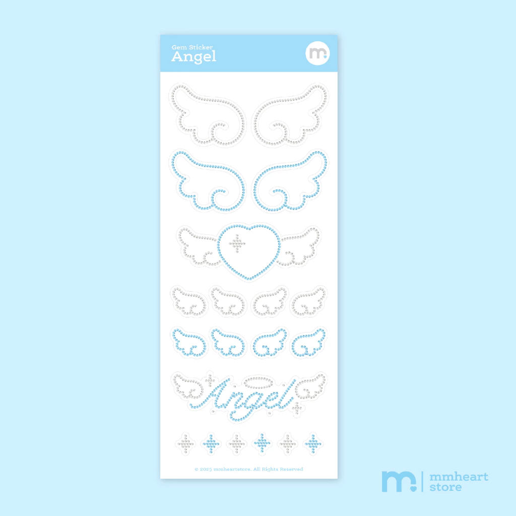 Angel Sticker สติ๊กเกอร์ไดคัท (🚨ไม่ใช่สติ๊กเกอร์เพชรจริงนะคะ เป็นสตกรูปเพชรค่า) | mmheartstore