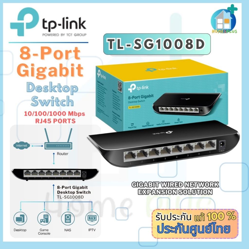TL-SG1008D TP-Link 8-Port Gigabit Desktop Switch