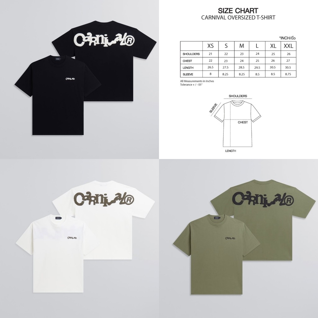 [ ของแท้ ] เสื้อยืด CARNIVAL Fall / Winter 25 “I dreamed, I dream” Collection OVS T-SHIRT ของใหม่ พร้อมส่ง