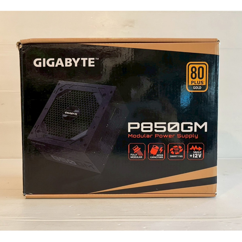 POWER SUPPLY (อุปกรณ์จ่ายไฟ) GIGABYTE P850GM 850W 80 PLUS GOLD (GP-P850GM_1.0) BLACK