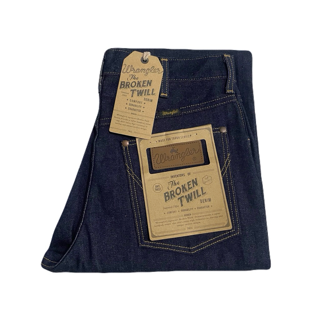 กางเกงยีนส์ Wrangler Mwz C02 ป้ายม้า ผ้าหนังไก่ ของใหม่