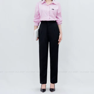VILA | Baby Cylinder TM16 กางเกงขากระบอกเล็ก ทรงใส่ทำงาน งานตัด VILA