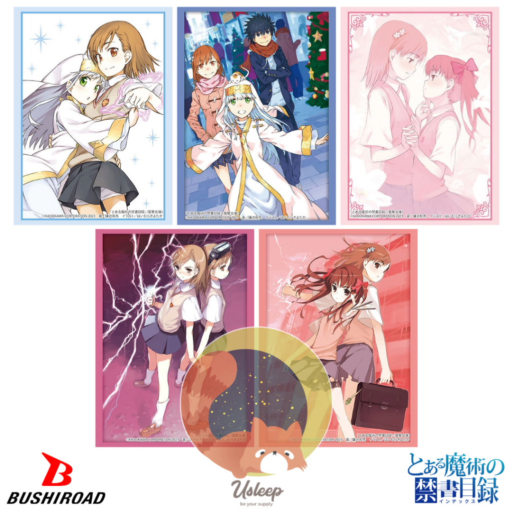 Bushiroad Sleeve Collection HG Dengeki Bunko Toaru Majutsu no Index : Index, Mikoto Misaka, Touma Kamijo, Kuroko Shirai