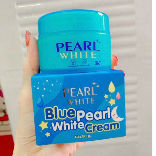 บลูเพิร์ลไวท์ครีม ของแท้100%‼️ครีมผิวขาว