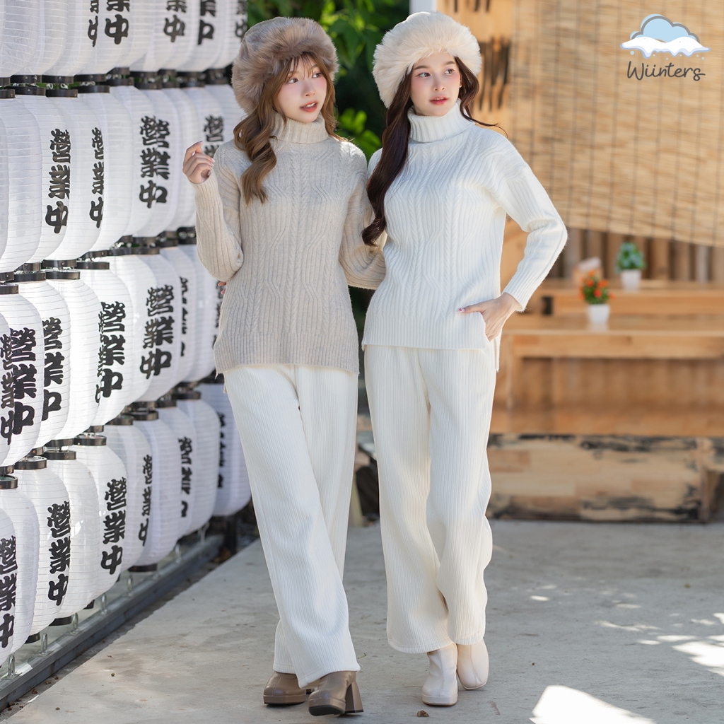 [ Barbii Turtleneck Sweater – G12 ] 4 สี I เสื้อไหมพรมคอเต่า เสื้อไหมพรม สเวตเตอร์ หนา นุ่ม กันหนาวได้ดี ลวดลายสวยงาม ราคา ถูกที่สุด ดีลบีเคเค แกลเลอรีภาพที่ 6
