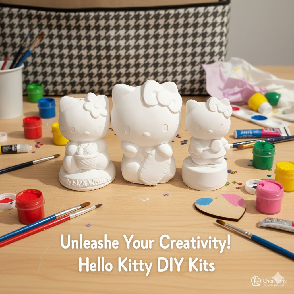 ตุ๊กตาระบายสีคิตตี้ ตุ๊กตาปูนปั้น เสริมพัฒนาการ มาใหม่