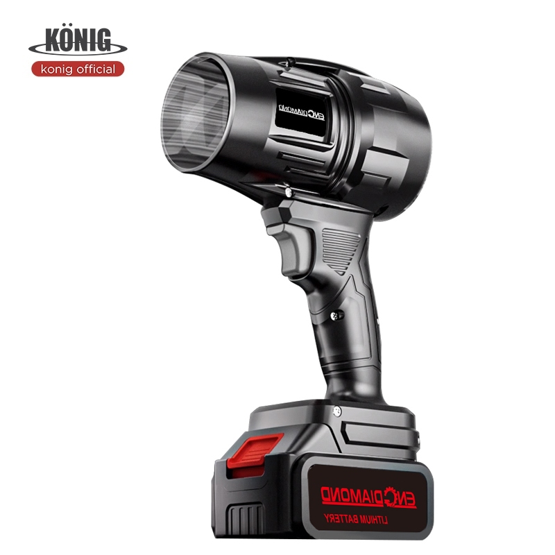 KONIG พัดลมเทอร์โบไร้สายแบบรุนแรง ครื่องเป่าลมไฟฟ้า เครื่องเป่าลมไร้สาย High-Power 5000W 48v แบบพกพาฝุ่น พร้อมแท่นชาร์จ