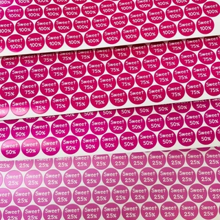 🔥สติกเกอร์กันน้ำ 100%💦 ชุด ระดับความหวาน