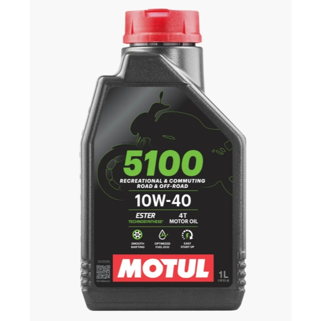 น้ำมันเครื่อง MOTUL 5100 4T 10W-40 / 10W-50 ขนาด 1 ลิตร