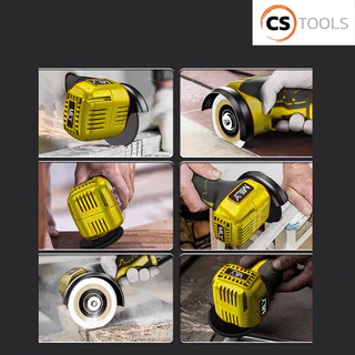 MILYเครื่องเจียร์ไร้สาย 12V เครื่องเจียร์ แบตเตอรี่ 2ก้อน ลูกหมู 3 นิ้ว เครื่องตัด หินเจียร์ เครื่องเจียร์ไฟฟ้า สีเหลือง