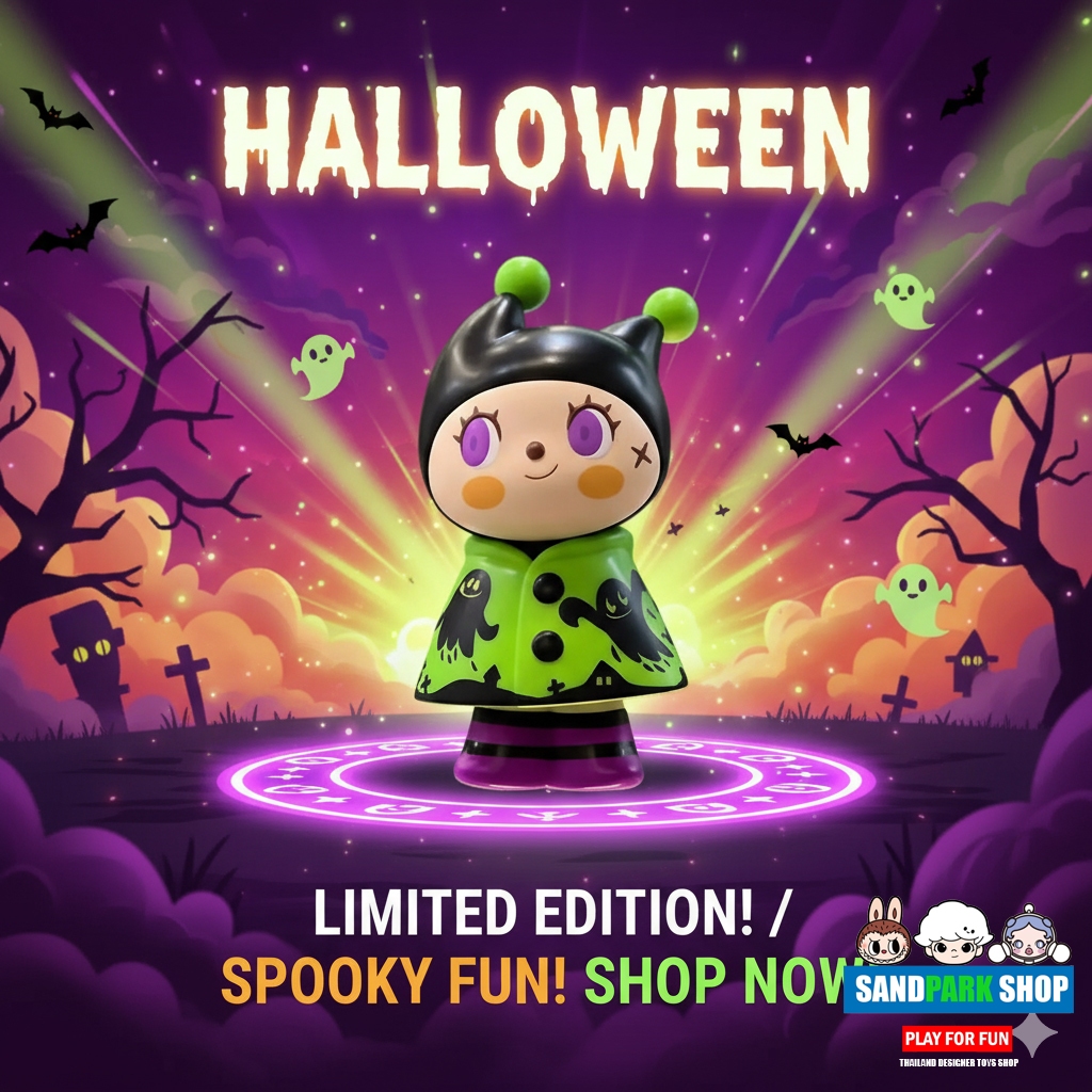 🔥🔥 พร้อมส่ง🔥🔥 🟠 Unbox Industries: 🎃 Greenie / Halloween ver & GHOST STORY 🎃👻วัสดุ ซอฟไวนิล👻