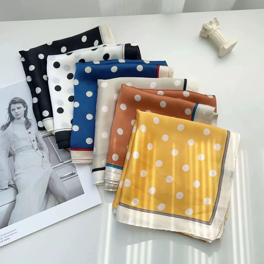 ผ้าพันคอ ผ้าโพกหัว ผ้าคลุมไหล่ ผ้าโพกศรีษะ ขนาด 70*70 cm