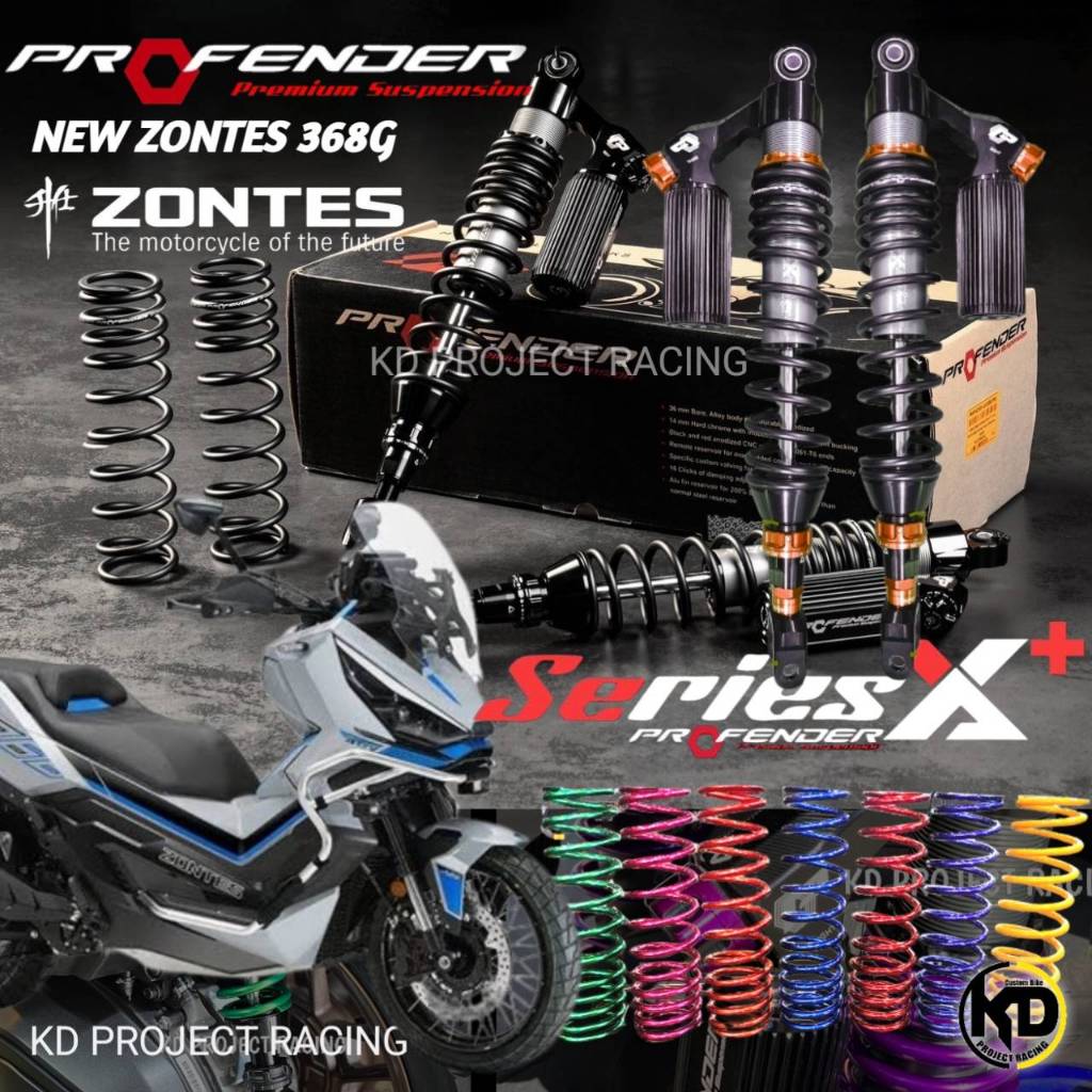 โช๊คหลัง Profender Xseries Plus+ ZONTES 368G 405 MM 2024-25+