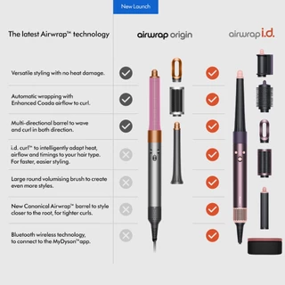 Dyson Airwrap i.d. ™ multi-styler and dryer (Ceramic Pink/Rose Gold) อุปกรณ์จัดแต่งทรงผม ไดสัน