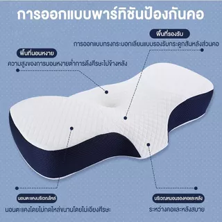 หมอนป้องกันค รองรับการแบ่งพาร์ติชั่น หมอนเพื่อสุขภาพ หมอนเมมโมรี่โฟม ป้องกันคอทางวิทยาศาสตร์