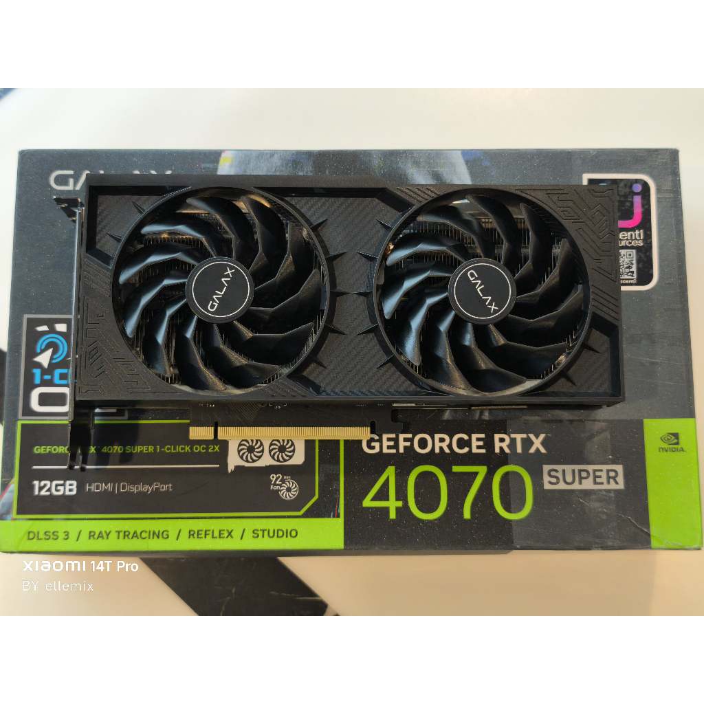 RTX 4070 SUPER - GALAX 1-CLICK OC 2X - 12GB GDDR6X การ์ดจอมือสอง ประกันศูนย์ไทย ครบกล่อง