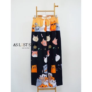 กางเกงขายาวผ้าไหมอิตาลี XXL ทรงกระบอก ลายอัพเดทใหม่ทุกสัปดาห์