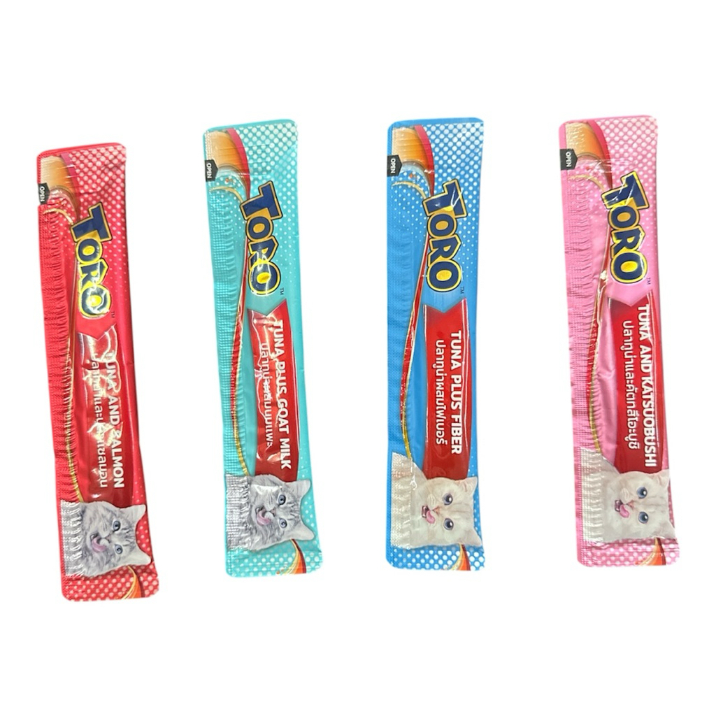 [แมวเลียtoro 1หลอด] Toro โทโร โทโร่  ขนมแมวเลีย ขนาด 15ก. สินค้าในเครือ nekko