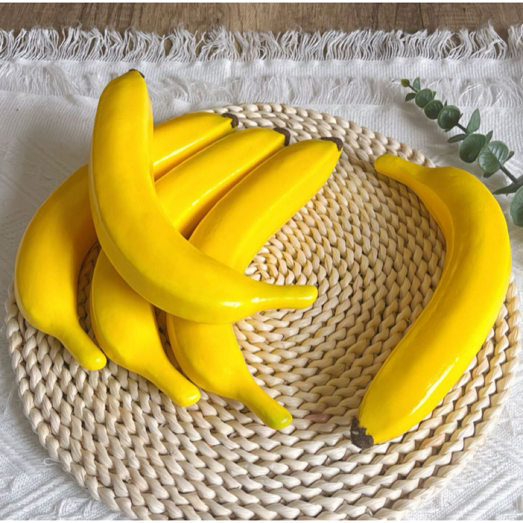 ผลไม้ปลอม กล้วยปลอม ของแต่งบ้าน ของตกแต่งฮวงจุ้ย ผลไม้ องุ่น แอปเปิ้ล ส้ม