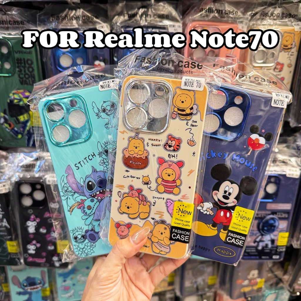 เคสกำมะหยี่ลายการ์ตูน รุ่น Realme Note 70 / Realme Note80 !ตรงรุ่น!(มี12ลาย) สินค้าพร้อมจัดส่งในไทย