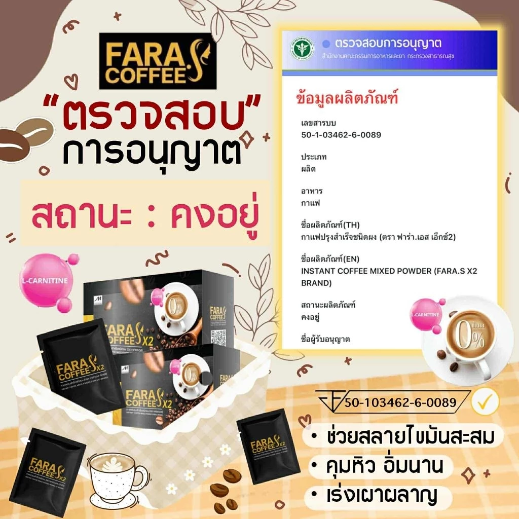 กาเเฟ ฟาร่าเอส สูตร ×2 คุมหิว อิ่มนาน thumbnail 8